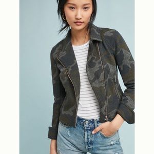 NWOT camo print moto jacket antho
